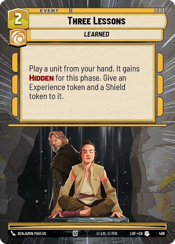{SW-C}Three Lessons (489) (Hyperspace) (489) [Legends of the Force]