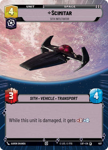 {SW-R}Scimitar (497) - Sith Infiltrator (Hyperspace) (497) [Legends of the Force]