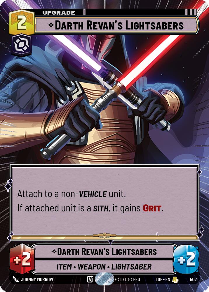 {SW-R}Darth Revan's Lightsabers (502) (Hyperspace) (502) [Legends of the Force]