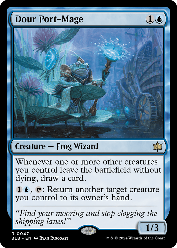 {@R} Dour Port-Mage [Bloomburrow][BLB 047]