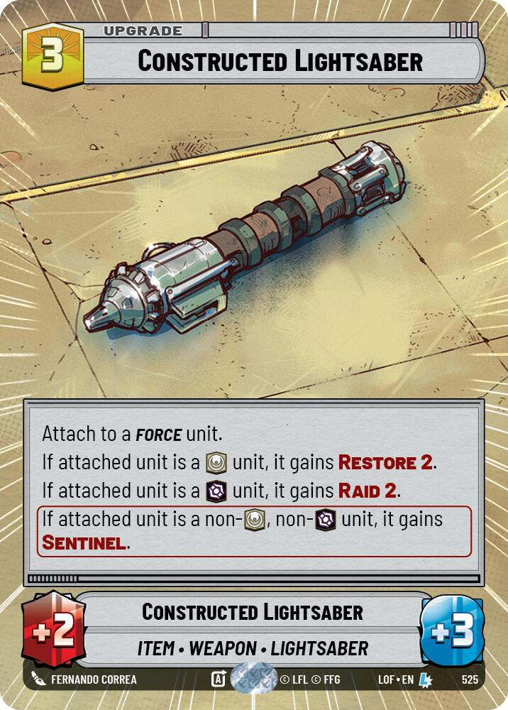 {SW-R}Constructed Lightsaber (525) (Hyperspace) (525) [Legends of the Force]