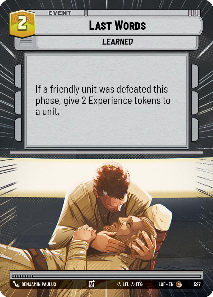 {SW-C}Last Words (527) (Hyperspace) (527) [Legends of the Force]