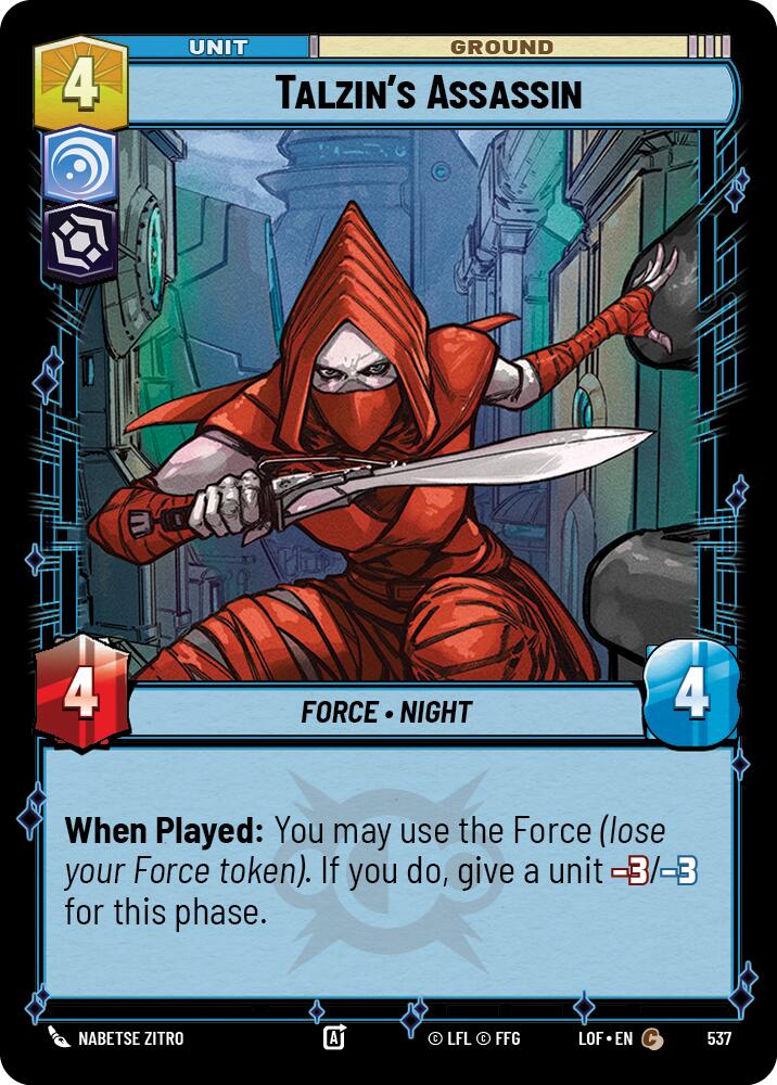 {SW-C}Talzin's Assassin (537) (Foil) (537) [Legends of the Force]
