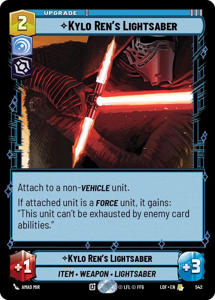 {SW-R}Kylo Ren's Lightsaber (542) (Foil) (542) [Legends of the Force]
