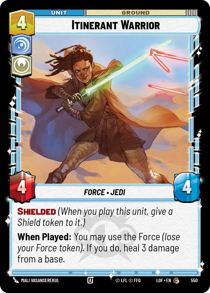 {SW-C}Itinerant Warrior (550) (Foil) (550) [Legends of the Force]