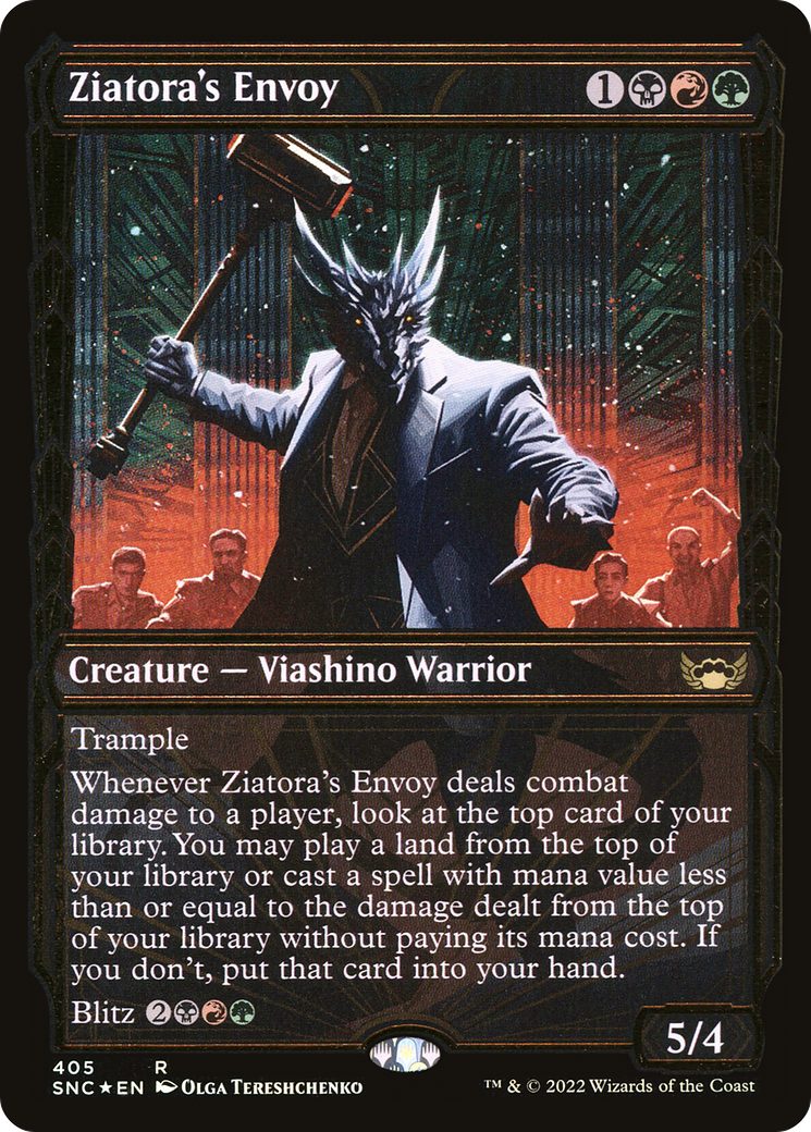{R} Ziatora's Envoy (Showcase Golden Age Gilded Foil) [Streets of New Capenna][SNC 405]
