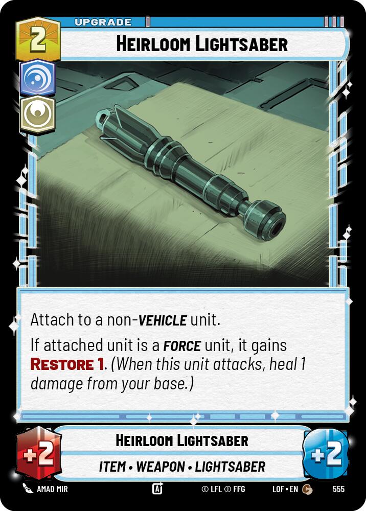 {SW-C}Heirloom Lightsaber (555) (Foil) (555) [Legends of the Force]