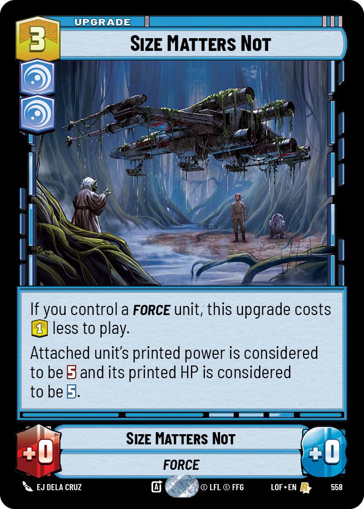 {SW-R}Size Matters Not (558) (Foil) (558) [Legends of the Force]