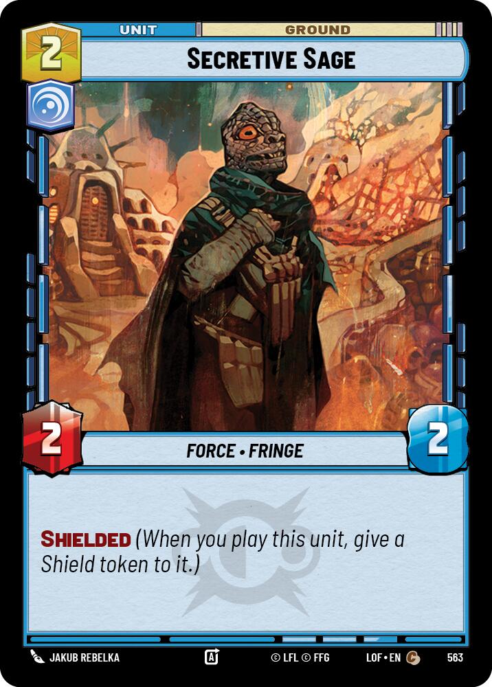 {SW-C}Secretive Sage (563) (Foil) (563) [Legends of the Force]