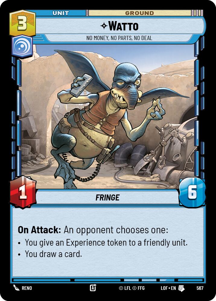 {SW-C}Watto (567) - No Money, No Parts, No Deal (Foil) (567) [Legends of the Force]