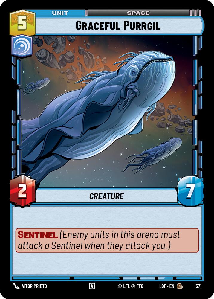 {SW-C}Graceful Purrgil (571) (Foil) (571) [Legends of the Force]
