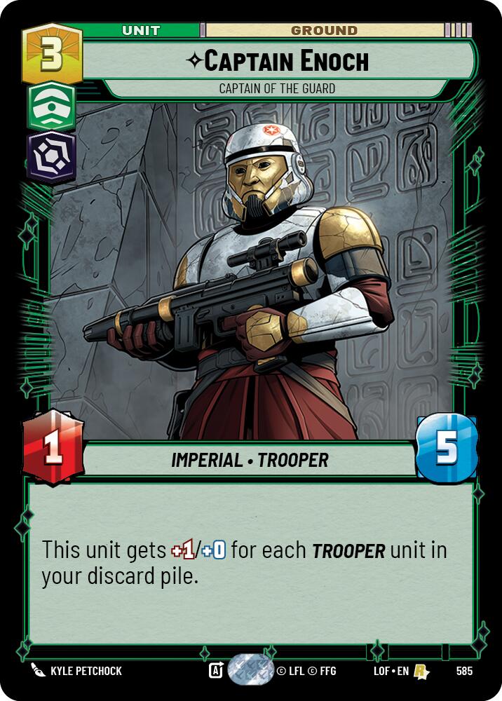 {SW-R}Captain Enoch (585) - Captain of the Guard (Foil) (585) [Legends of the Force]