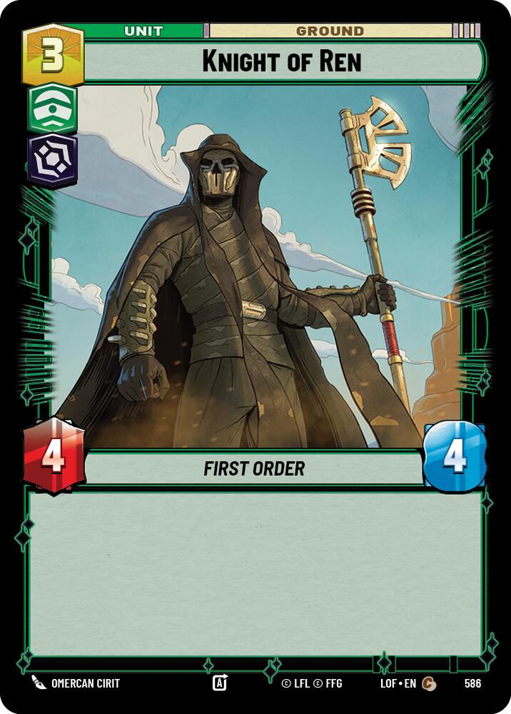 {SW-C}Knight of Ren (586) (Foil) (586) [Legends of the Force]