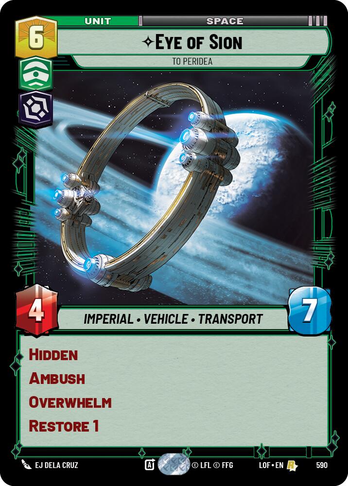 {SW-R}Eye of Sion (590) - To Peridea (Foil) (590) [Legends of the Force]