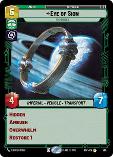 {SW-R}Eye of Sion (590) - To Peridea (Foil) (590) [Legends of the Force]