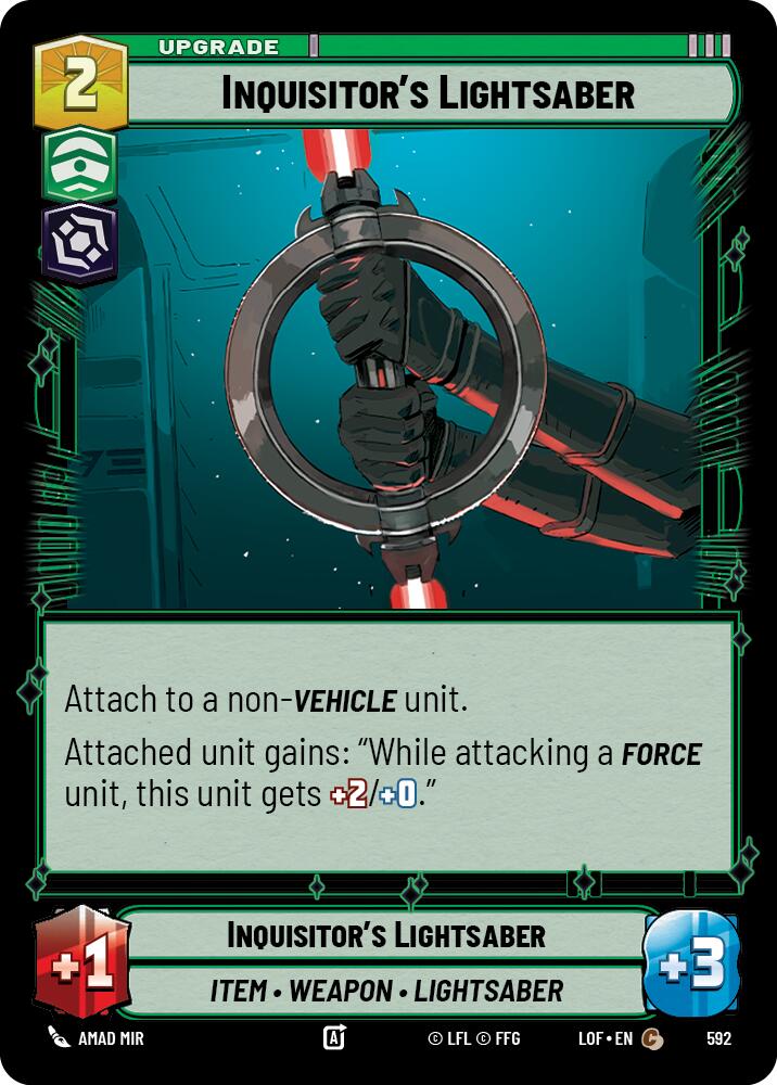 {SW-C}Inquisitor's Lightsaber (592) (Foil) (592) [Legends of the Force]