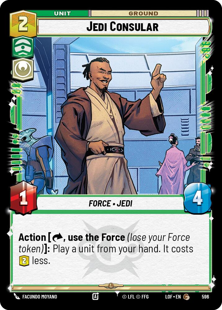 {SW-C}Jedi Consular (596) (Foil) (596) [Legends of the Force]