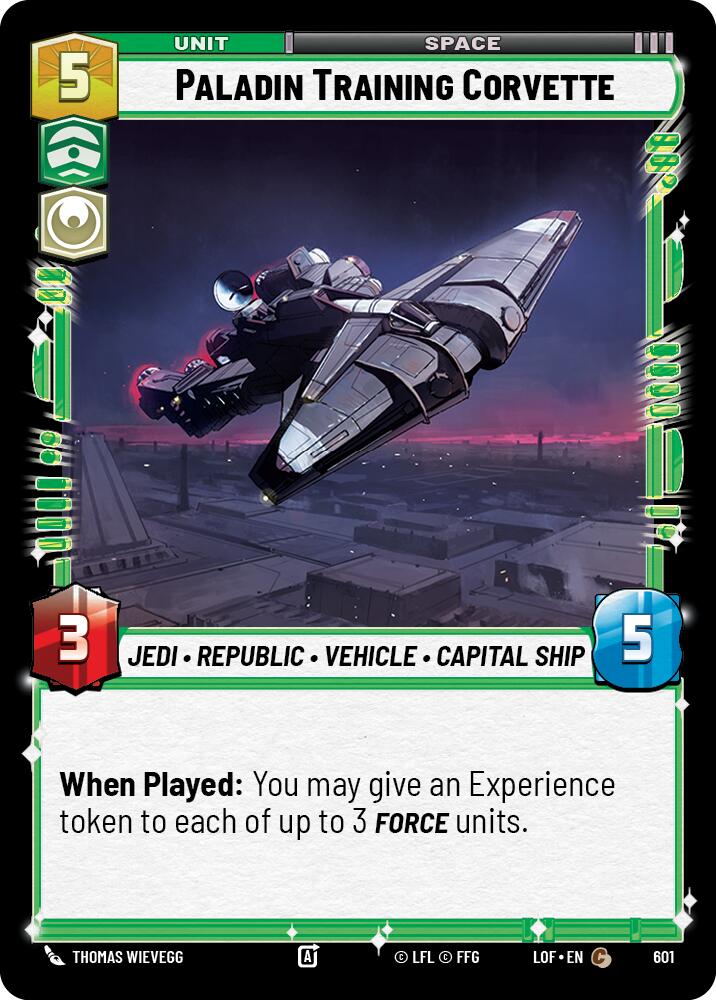 {SW-C}Paladin Training Corvette (601) (Foil) (601) [Legends of the Force]