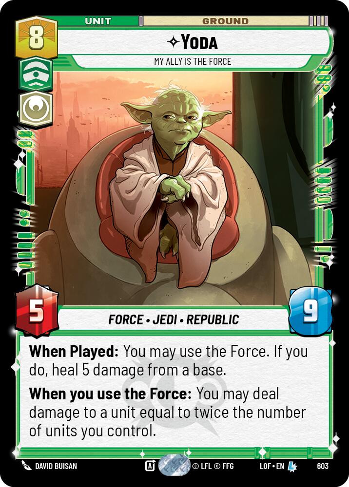 {SW-R}Yoda (603) - My Ally is the Force (Foil) (603) [Legends of the Force]