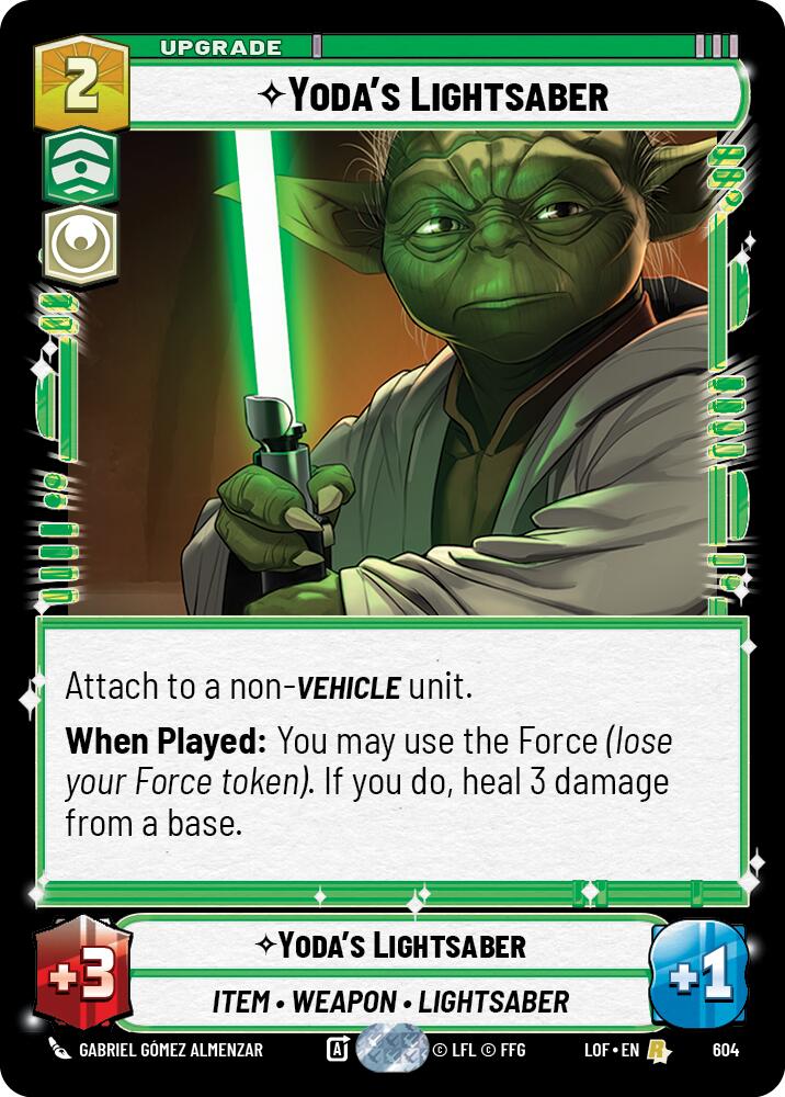 {SW-R}Yoda's Lightsaber (604) (Foil) (604) [Legends of the Force]