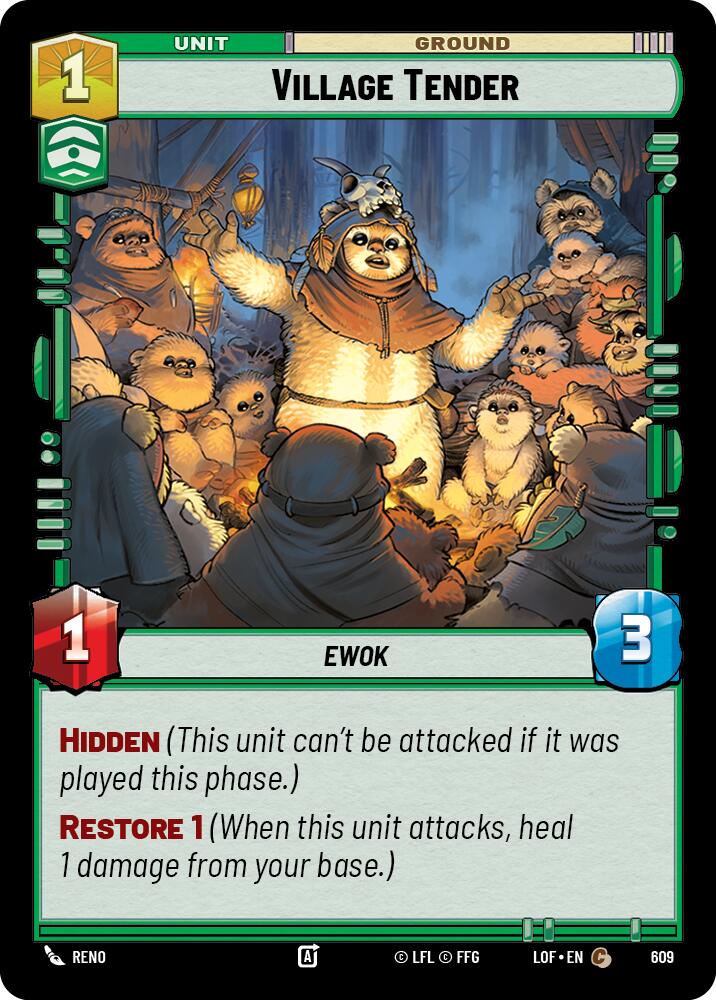 {SW-C}Village Tender (609) (Foil) (609) [Legends of the Force]