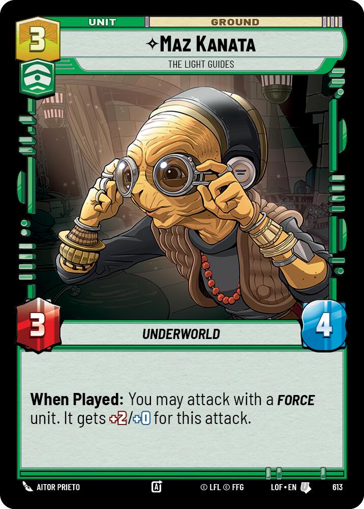 {SW-C}Maz Kanata (613) - The Light Guides (Foil) (613) [Legends of the Force]