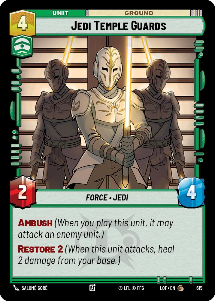 {SW-C}Jedi Temple Guards (615) (Foil) (615) [Legends of the Force]