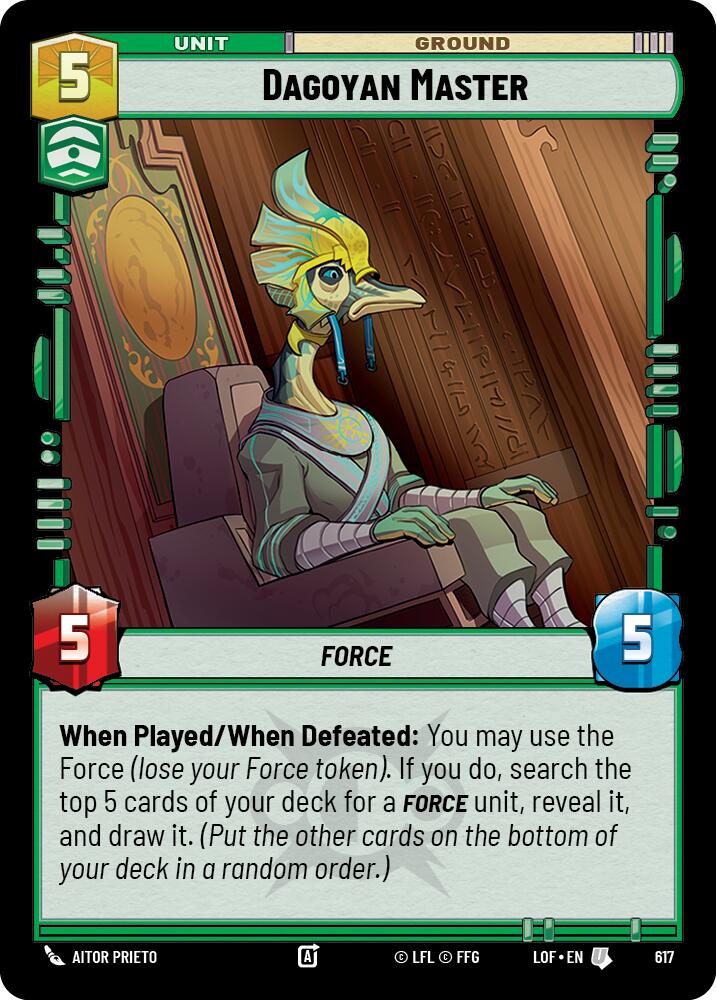 {SW-C}Dagoyan Master (617) (Foil) (617) [Legends of the Force]