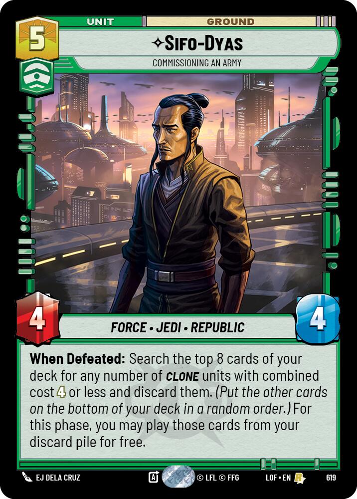 {SW-R}Sifo-Dyas (619) - Commissioning An Army (Foil) (619) [Legends of the Force]