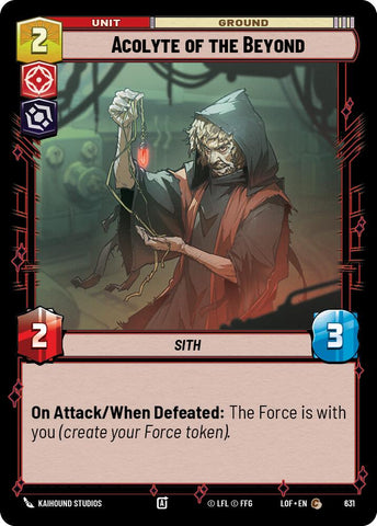 {SW-C}Acolyte of the Beyond (631) (Foil) (631) [Legends of the Force]