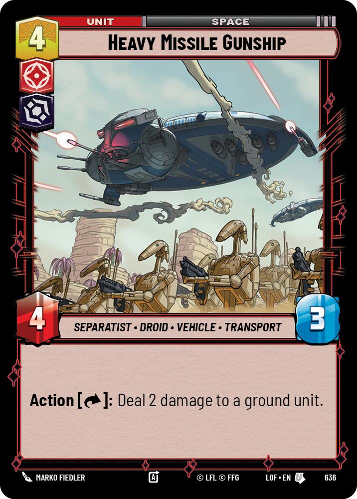 {SW-C}Heavy Missile Gunship (636) (Foil) (636) [Legends of the Force]
