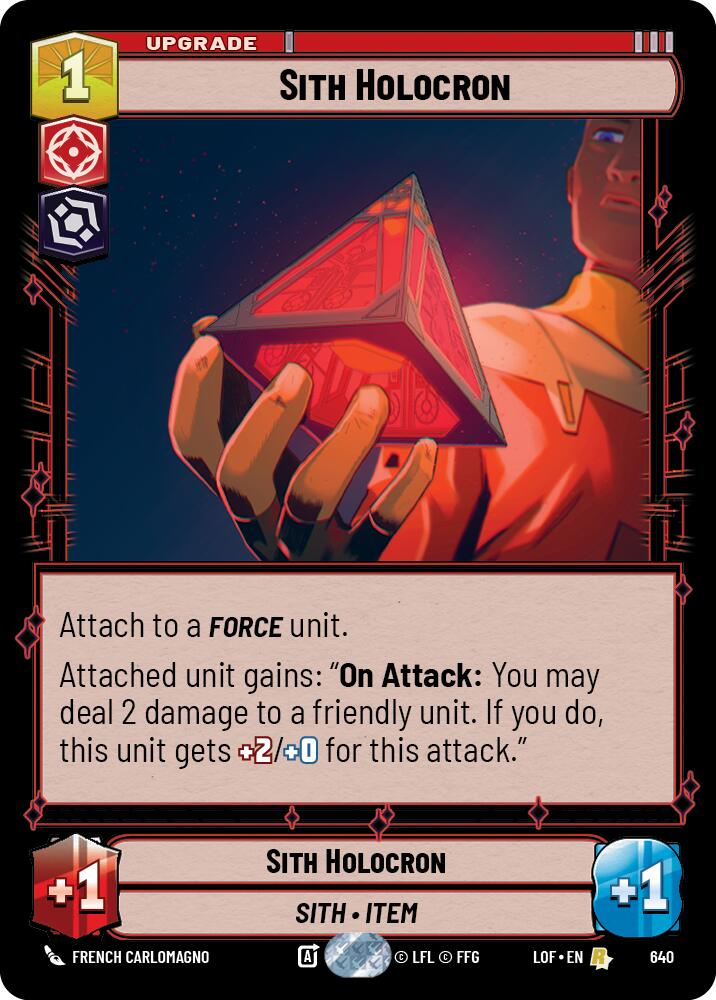 {SW-R}Sith Holocron (640) (Foil) (640) [Legends of the Force]
