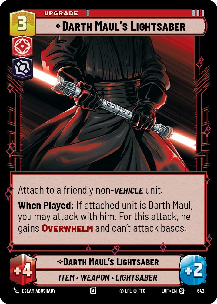 {SW-R}Darth Maul's Lightsaber (642) (Foil) (642) [Legends of the Force]