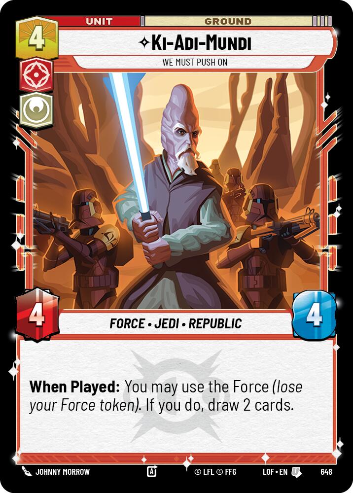 {SW-C}Ki-Adi-Mundi (648) - We Must Push On (Foil) (648) [Legends of the Force]