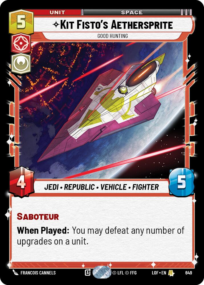 {SW-R}Kit Fisto's Aethersprite (649) - Good Hunting (Foil) (649) [Legends of the Force]