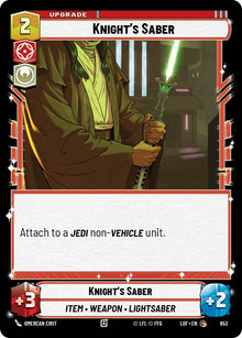 {SW-C}Knight's Saber (653) (Foil) (653) [Legends of the Force]