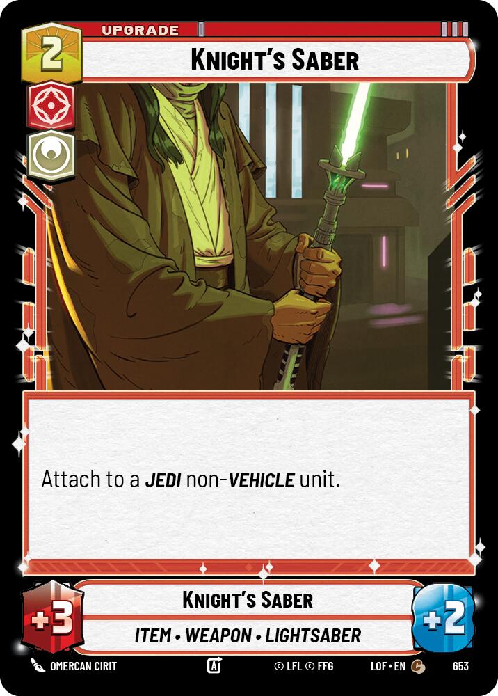 {SW-C}Knight's Saber (653) (Foil) (653) [Legends of the Force]