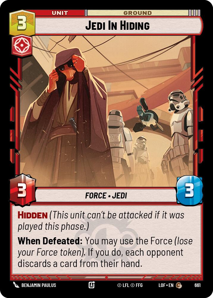 {SW-C}Jedi In Hiding (661) (Foil) (661) [Legends of the Force]