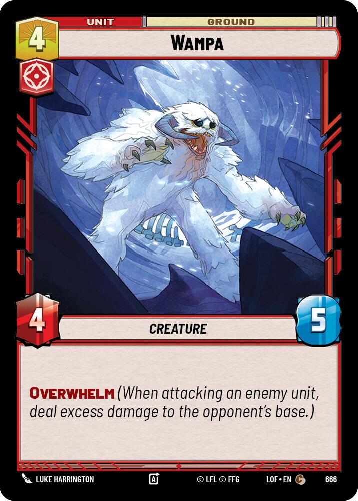 {SW-C}Wampa (666) (Foil) (666) [Legends of the Force]