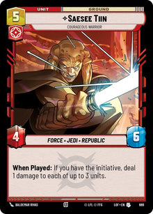 {SW-C}Saesee Tiin (669) - Courageous Warrior (Foil) (669) [Legends of the Force]