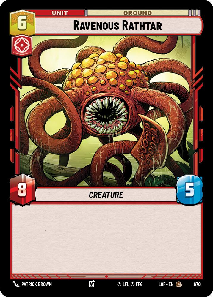 {SW-C}Ravenous Rathtar (670) (Foil) (670) [Legends of the Force]