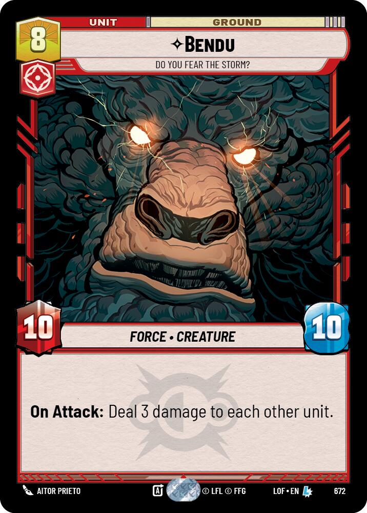 {SW-R}Bendu (672) - Do You Fear the Storm? (Foil) (672) [Legends of the Force]
