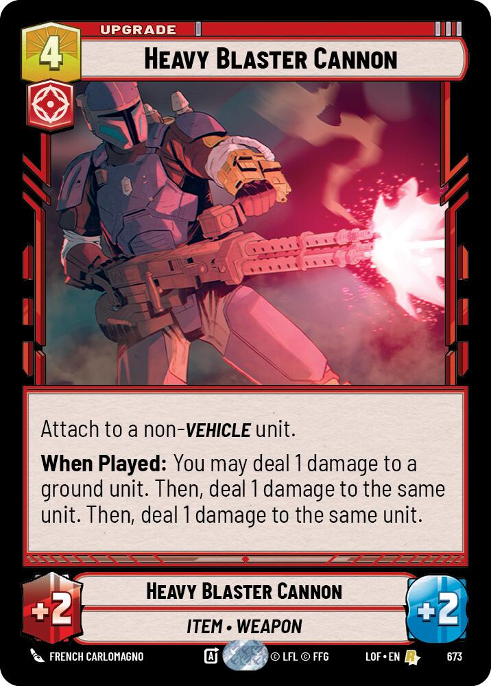 {SW-R}Heavy Blaster Cannon (673) (Foil) (673) [Legends of the Force]