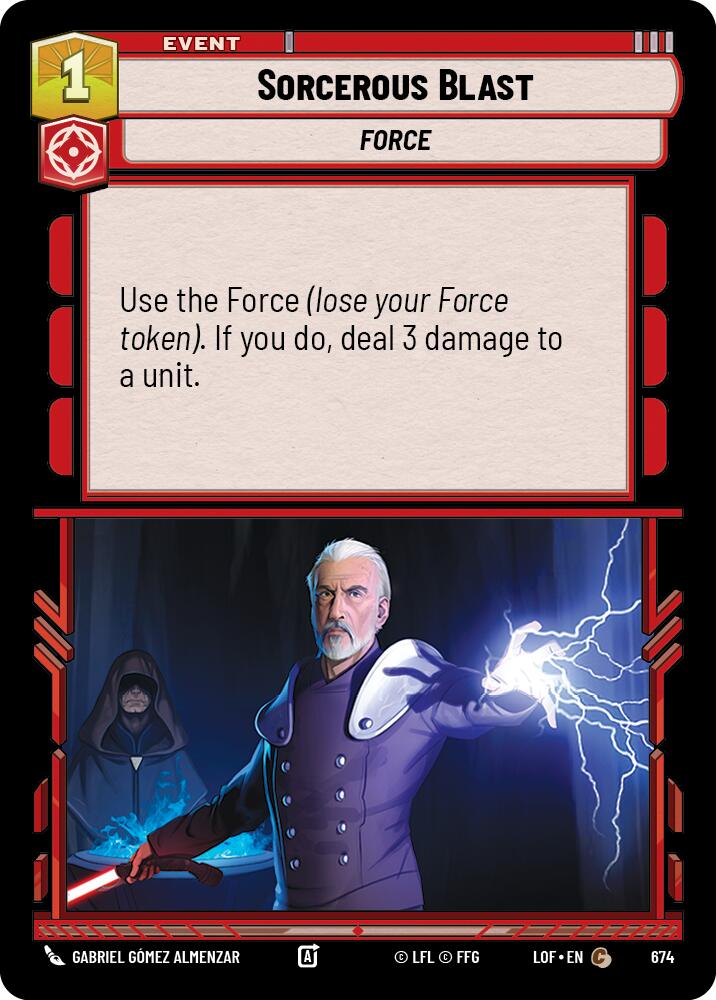 {SW-C}Sorcerous Blast (674) (Foil) (674) [Legends of the Force]