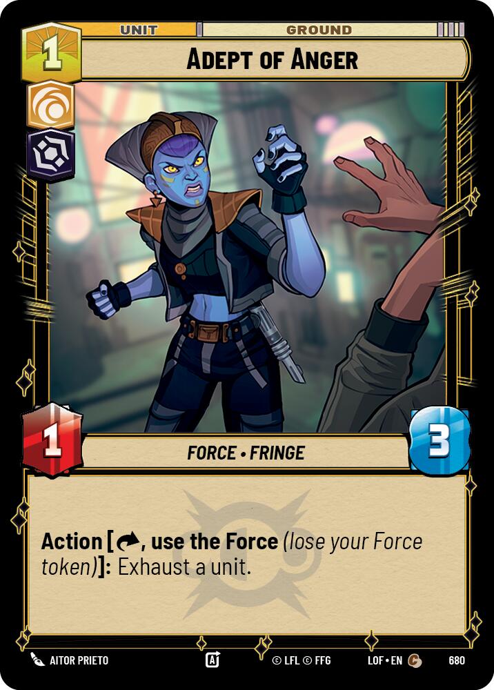 {SW-C}Adept of Anger (680) (Foil) (680) [Legends of the Force]