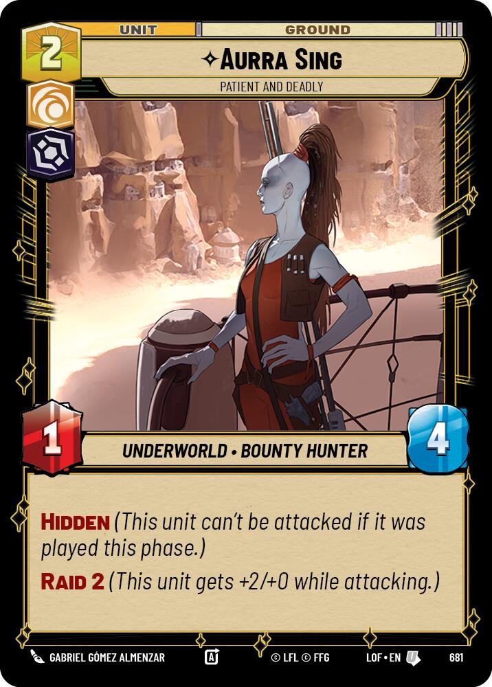 {SW-C}Aurra Sing (681) - Patient and Deadly (Foil) (681) [Legends of the Force]