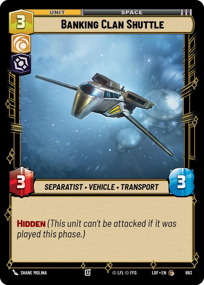 {SW-C}Banking Clan Shuttle (683) (Foil) (683) [Legends of the Force]