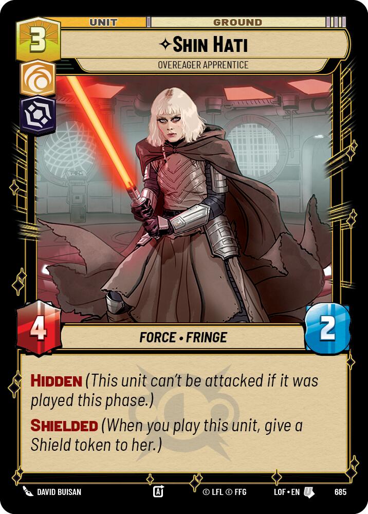 {SW-C}Shin Hati (685) - Overeager Apprentice (Foil) (685) [Legends of the Force]