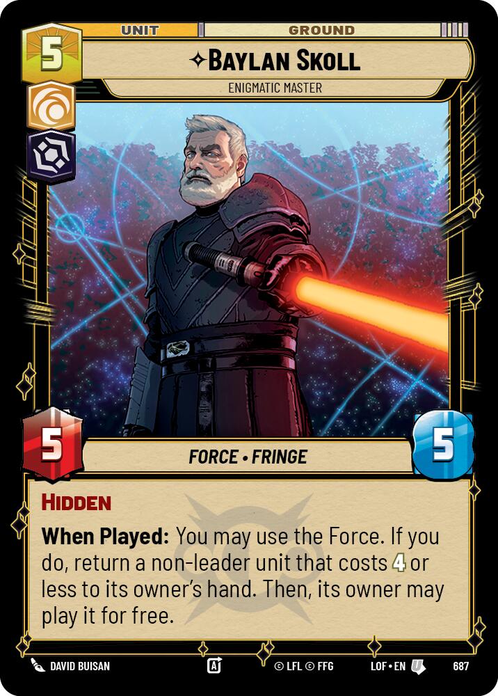 {SW-C}Baylan Skoll (687) - Enigmatic Master (Foil) (687) [Legends of the Force]