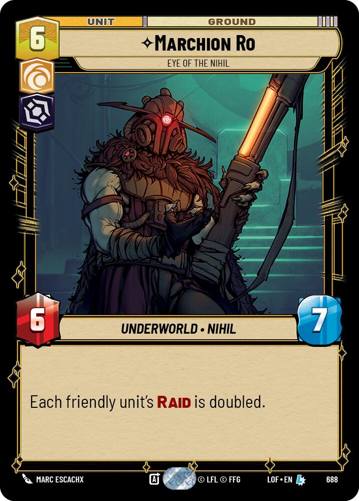 {SW-R}Marchion Ro (688) - Eye of the Nihil (Foil) (688) [Legends of the Force]